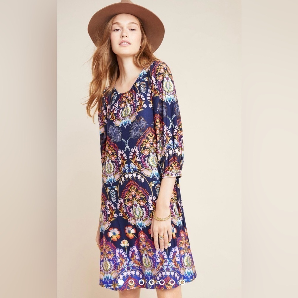 NWT Anthropologie Maeve Sawyer Balloon-Sleeved Dress